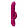 Vibratore rabbit in silicone per punto G Vibrating and Rotating Beads G-Spot Rabbit Pink