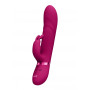 Vibratore rabbit in silicone per punto G Vibrating and Rotating Beads G-Spot Rabbit Pink