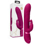 Vibratore rabbit in silicone per punto G Vibrating and Rotating Beads G-Spot Rabbit Pink