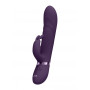 Vibratore rabbit rotante in silicone Vibrating and Rotating Beads G-Spot Rabbit Purple