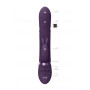 Vibratore rabbit rotante in silicone Vibrating and Rotating Beads G-Spot Rabbit Purple