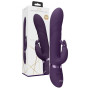 Vibratore rabbit rotante in silicone Vibrating and Rotating Beads G-Spot Rabbit Purple