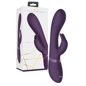 Vibratore rabbit in silicone  vaginale clitoride Cato Pulse G-spot Viola