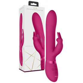 Vibratore rabbit per punto G in silicone vaginale clitoride amoris fucsia