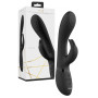 Vibratore rabbit vaginale clitoride in silicone Cato Pulse G-spot nero