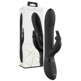 Vibratore rabbit per punto G vaginale clitoride amoris nero