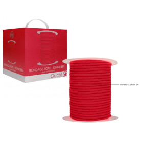 Corda per shibari Ouch - Bondage Rope sadomaso - 100 Meters - Red