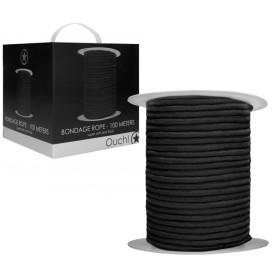 Corda per shibari costrittivo sadomaso Ouch - Bondage Rope - 100 Meters - Black