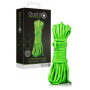 Corda bondage sexy costrittivo 10m/16 Strings - Glow in the Dark - Neon Green