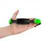 Morso bondage costrittivo sadomaso Cylinder Gag - Glow in the Dark - Neon Green/Black