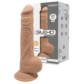 Dildo vaginale anale in silicone realistico Model 1 24 cm caramel