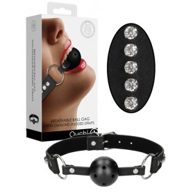 Morso bondage gag ball con strass Ouch!