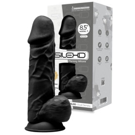 Dildo grosso vaginale anale in silicone realistico Model 1 21.5 cm black