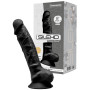 Dildo maxi in silicone realistico vaginale anale Model 1 20 cm black