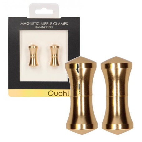 Morsetti bondage strizza capezzoli Magnetic Nipple Clamps - Balance Pin - Gold