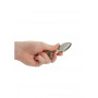 Set plug anale piccolo medio grande con glitter oro Ouch!