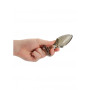 Set plug anale piccolo medio grande con glitter oro Ouch!