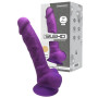 dildo vaginale anale con ventosa in silicone realistico model 1 17.5 cm purple