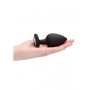 Plug in silicone largo con pietra a cuore Ouch!