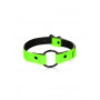 Morso sadomaso costrittivo bondage O-Ring Gag - Glow in the Dark - Neon Green/Black