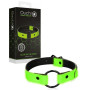 Morso sadomaso costrittivo bondage O-Ring Gag - Glow in the Dark - Neon Green/Black