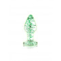 Plug anale grande in vetro dilatatore glass butt Glow in the Dark - Large - Clear