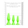 Plug butt kit dilatatore anale mini maxi set dildo indossabile Glow in the dark