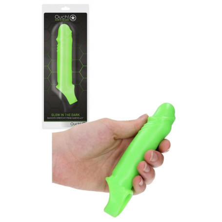 Guaina fallica per allungamento ingrandimento pene Glow in the dark penis sleeve