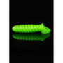 Guaina fallica per allungamento pene Swirl Stretchy Penis Sleeve - Glow in the Dark - Neon Green