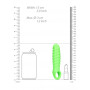 Guaina fallica per allungamento pene Swirl Stretchy Penis Sleeve - Glow in the Dark - Neon Green