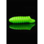 Guaina fallica per ingrandimento pene Swirl Thick Stretchy Penis Sleeve - GitD - Neon Green