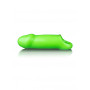 Guaina fallica manicotto per allungamento pene Smooth Thick Stretchy Penis Sleeve - GitD - Neon Green