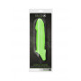 Guaina fallica manicotto per allungamento pene Smooth Thick Stretchy Penis Sleeve - GitD - Neon Green