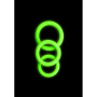 Kit anello fallico ritardante per pene 3 pcs Cock Ring Set - Glow in the Dark - Neon Green