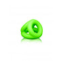 Anello fallico ritardante per pene e testicoli Cock Ring & Ball Strap - Glow in the Dark - Neon Green