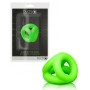 Anello fallico ritardante per pene e testicoli Cock Ring & Ball Strap - Glow in the Dark - Neon Green