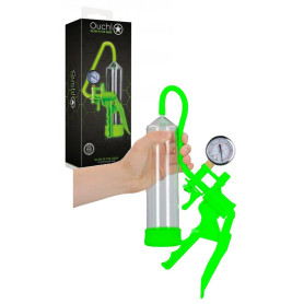 Sviluppatore pompa maschile per ingrandimento pene Elite Beginner Pump - GitD - Neon Green