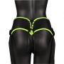 Fallo indossabile vaginale anale Strap-on Harness - Glow in the Dark - Neon Green/Black