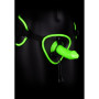 Fallo indossabile vaginale anale Strap-on Harness - Glow in the Dark - Neon Green/Black