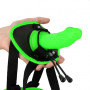 Fallo indossabile vaginale anale Strap-on Harness - Glow in the Dark - Neon Green/Black