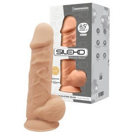 Dildo maxi in silicone realistico vaginale anale con ventosa Model 1 21.5 cm