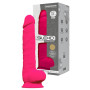 Dildo MAXI vaginale anale in silicone realistico con ventosa Model 1 38 cm pink