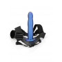 fallo anale vaginale indossabile cavo Curved Hollow Strap-on  8'' / 20 cm  Metallic Blue