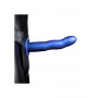 fallo anale vaginale indossabile cavo Curved Hollow Strap-on  8'' / 20 cm  Metallic Blue