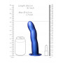 fallo anale vaginale indossabile cavo Curved Hollow Strap-on  8'' / 20 cm  Metallic Blue