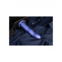 fallo anale vaginale indossabile cavo Curved Hollow Strap-on  8'' / 20 cm  Metallic Blue
