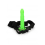 fallo vaginale anale dildo indossabile Twisted Hollow Strap-on - 8'' / 20 cm GitD