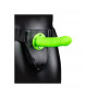 fallo vaginale anale dildo indossabile Twisted Hollow Strap-on - 8'' / 20 cm GitD