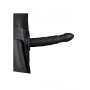 fallo indossabile dildo cavo vaginale anale Twisted Hollow Strap-on - 8'' / 20 cm - Black