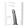 fallo cavo vaginale indossabile dildo anale Twisted Hollow Strap-on 20 cm gun metal